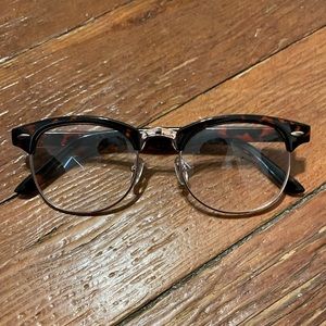 Semi-Rimless Clear Lense Glasses